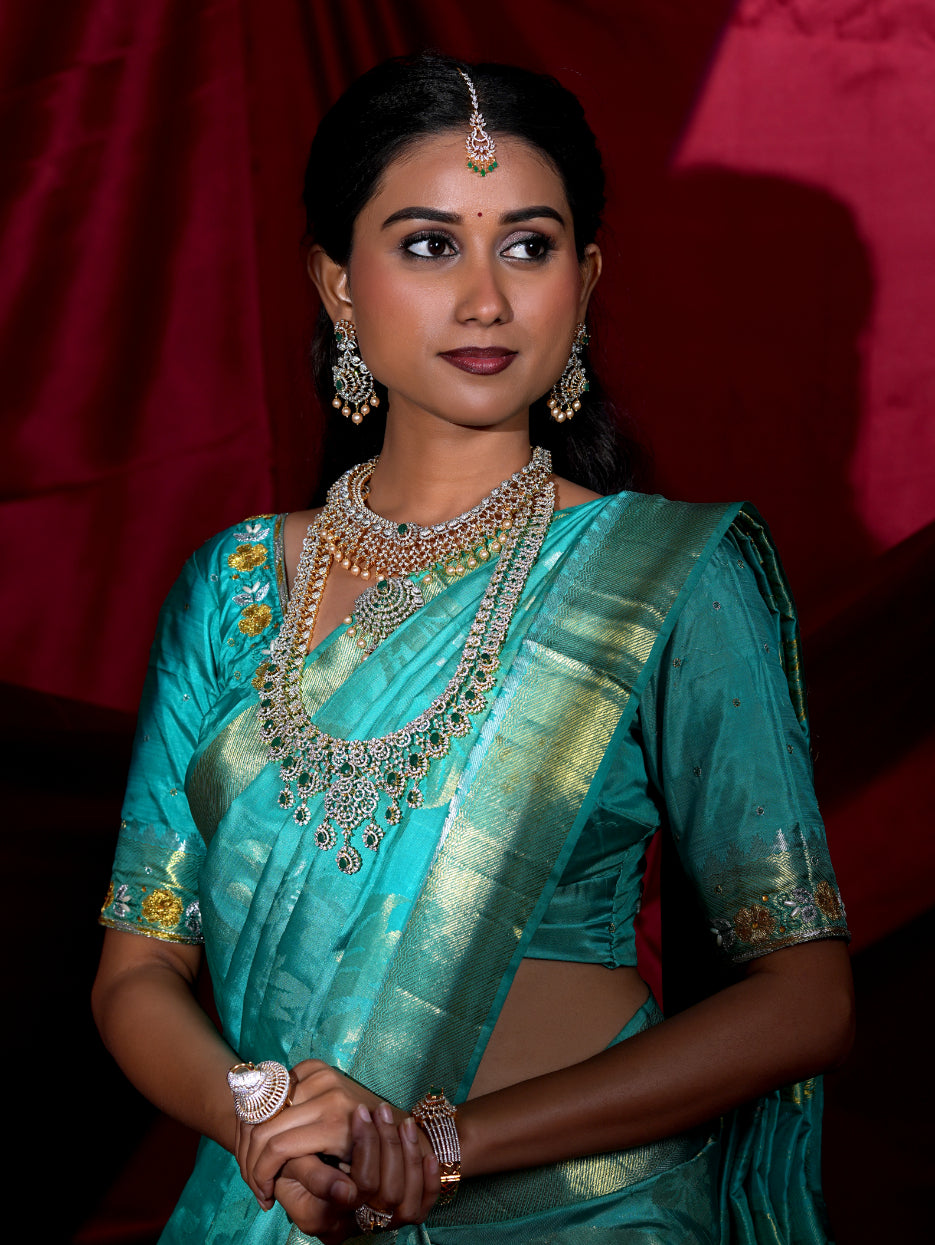 Padma Premium Cz Green Hangings