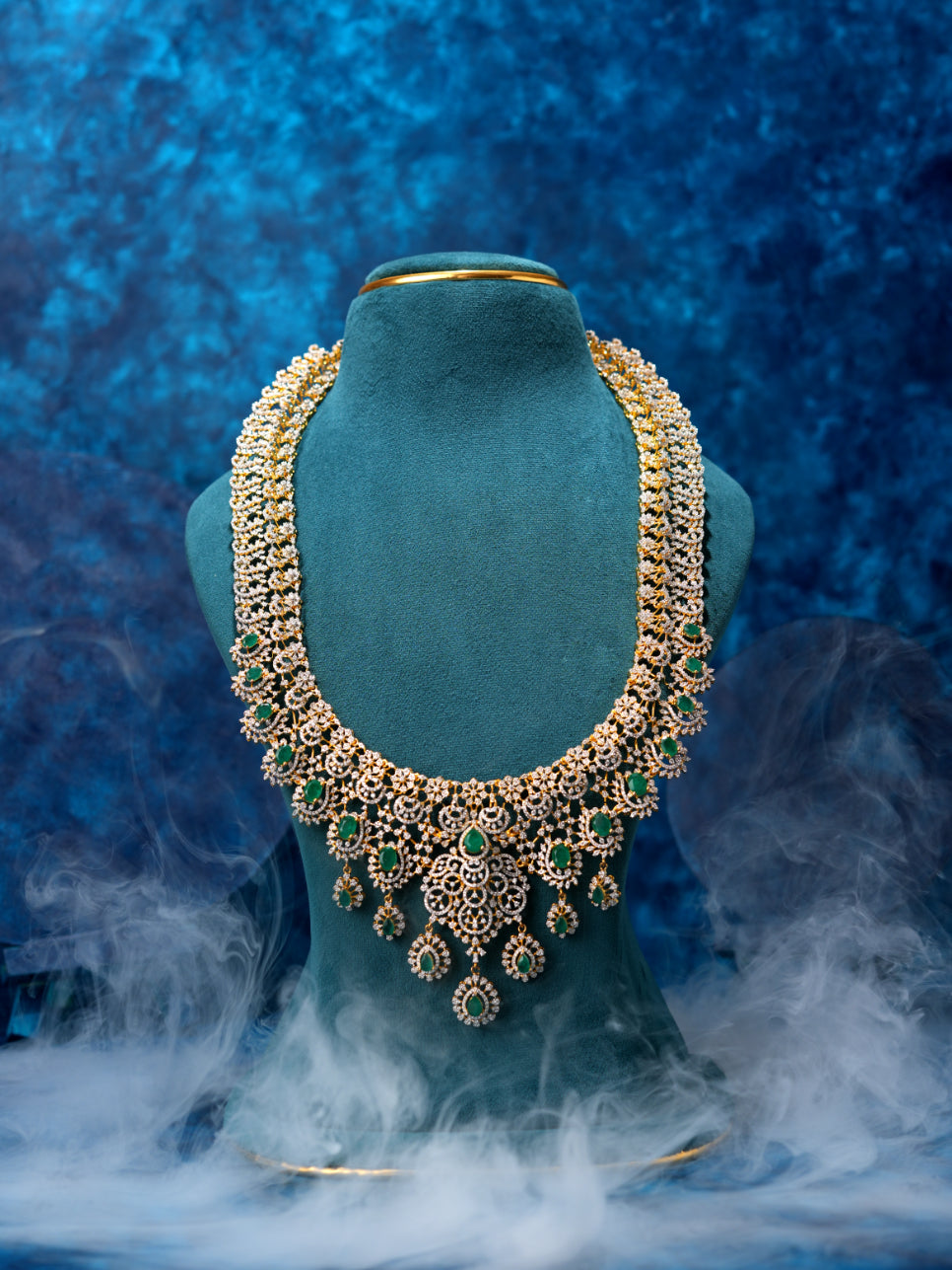 Green Long Elegant Necklace